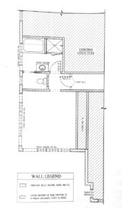 Existing floor plan before the project